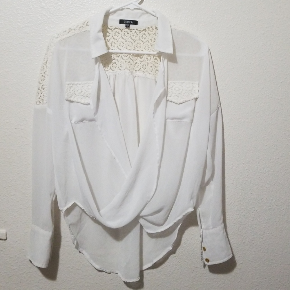 XOXO White Blouse